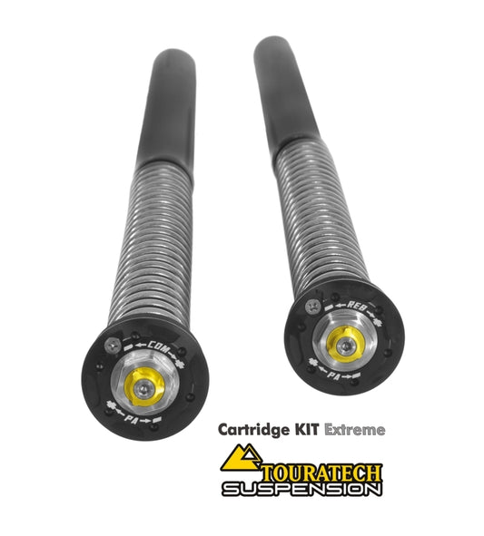 Картриджна підвіска Touratech Suspension Kit Extreme для Triumph Tiger 900 Rallye Pro з 2020 року.
