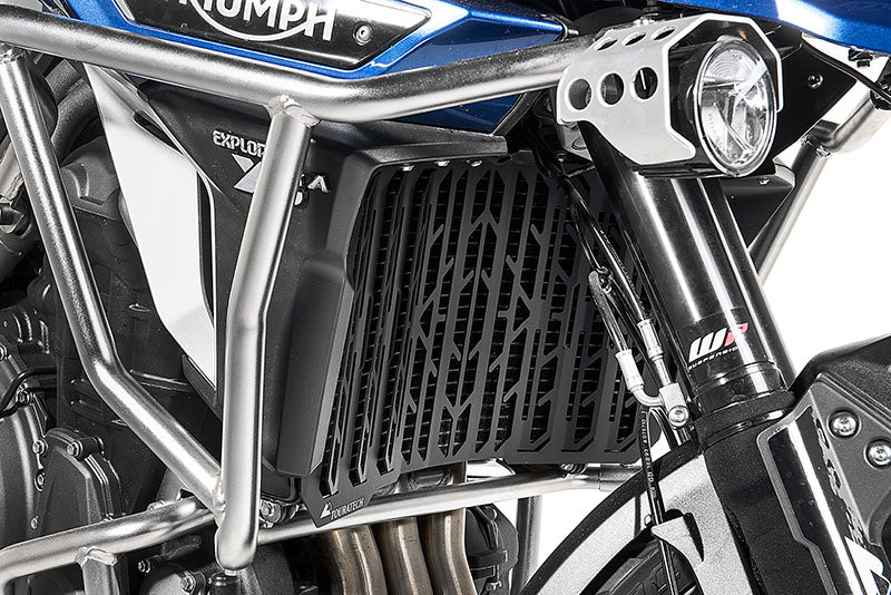 Захист радіатора Touratech, чорний анодований, для Triumph Tiger Explorer з 2016 року.