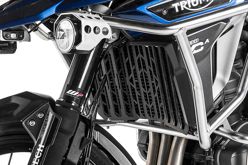 Захист радіатора Touratech, чорний анодований, для Triumph Tiger Explorer з 2016 року.