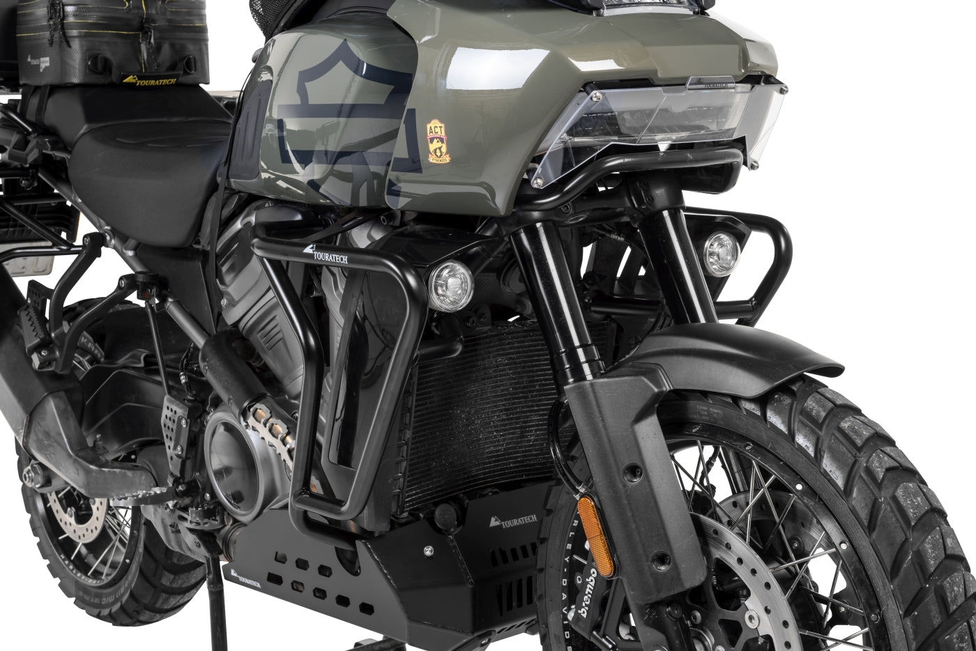 Захисні дуги з нержавіючої сталі, чорні для Harley-Davidson RA1250 Pan America від Touratech.