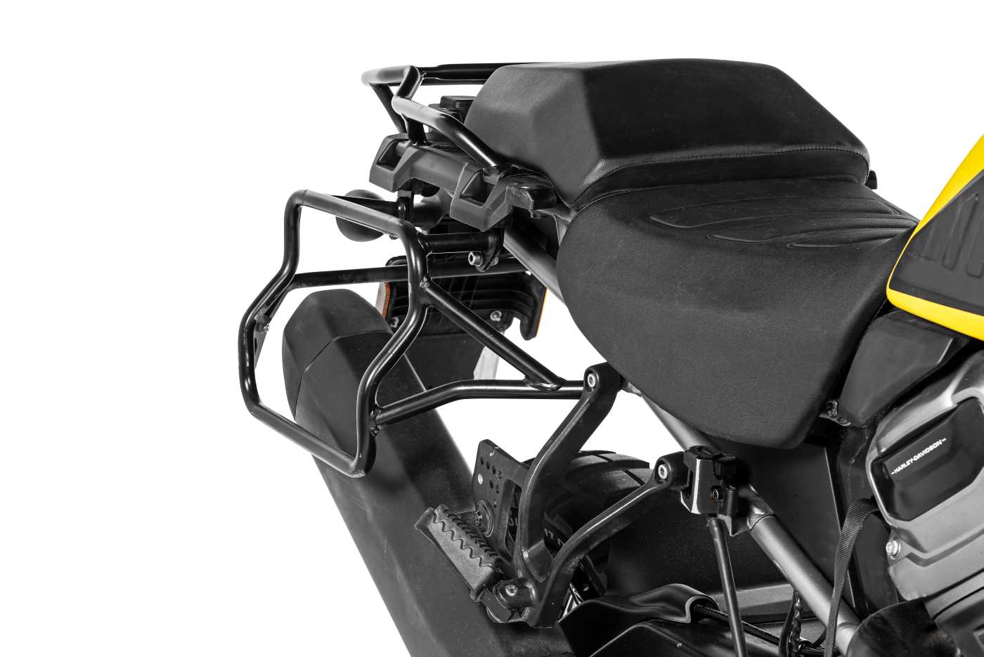 Спеціальна система багажника EVO X для Harley-Davidson RA1250 Pan America від Touratech.