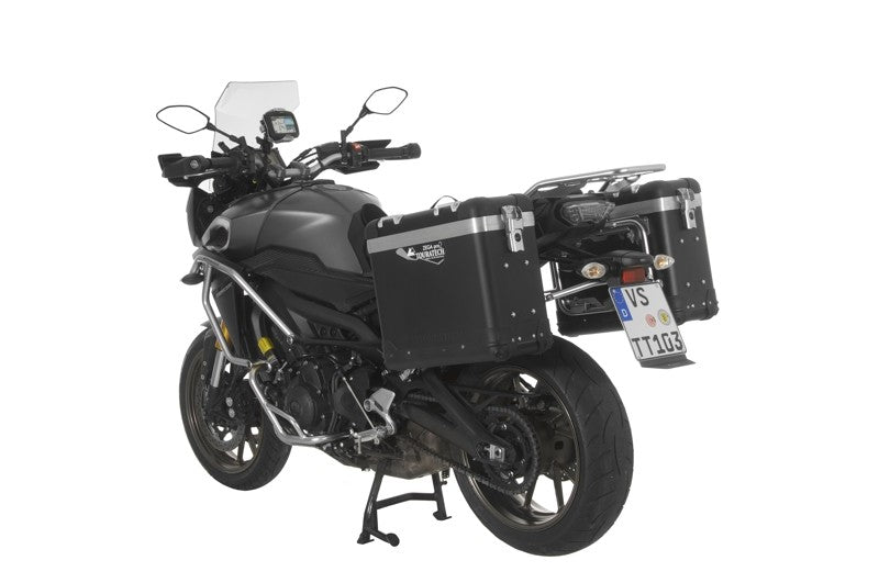 Система алюмінієвих кофрів ZEGA Pro "And-Black" 31/31 літр з чорним нержавіючим сталевим кріпленням для Yamaha MT-09 Tracer (2015-2017)