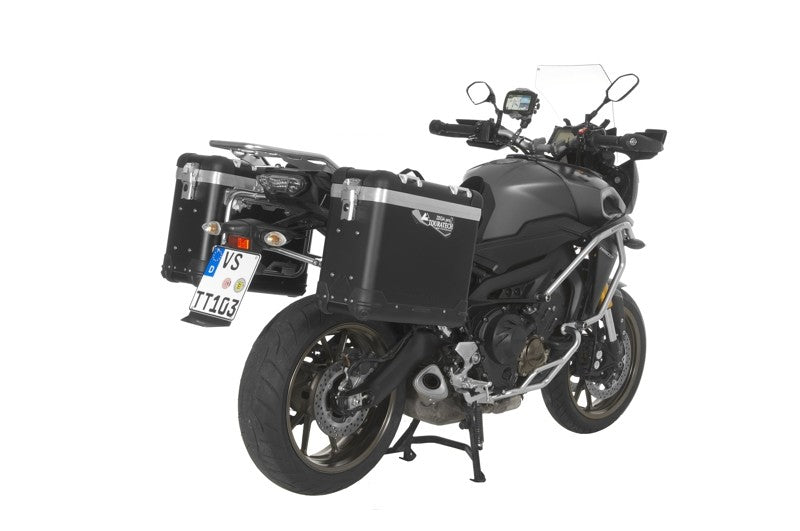 Система алюмінієвих кофрів ZEGA Pro "And-Black" 31/31 літр з чорним нержавіючим сталевим кріпленням для Yamaha MT-09 Tracer (2015-2017)
