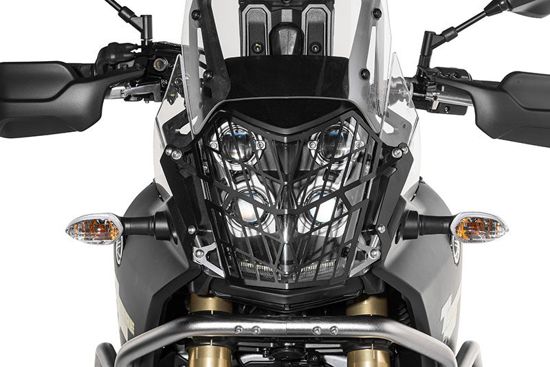 Захисна решітка для фари чорна з швидкознімним кріпленням для Yamaha Tenere 700 *ЛИШЕ ДЛЯ ПОЗАШЛЯХОВОГО ВИКОРИСТАННЯ*