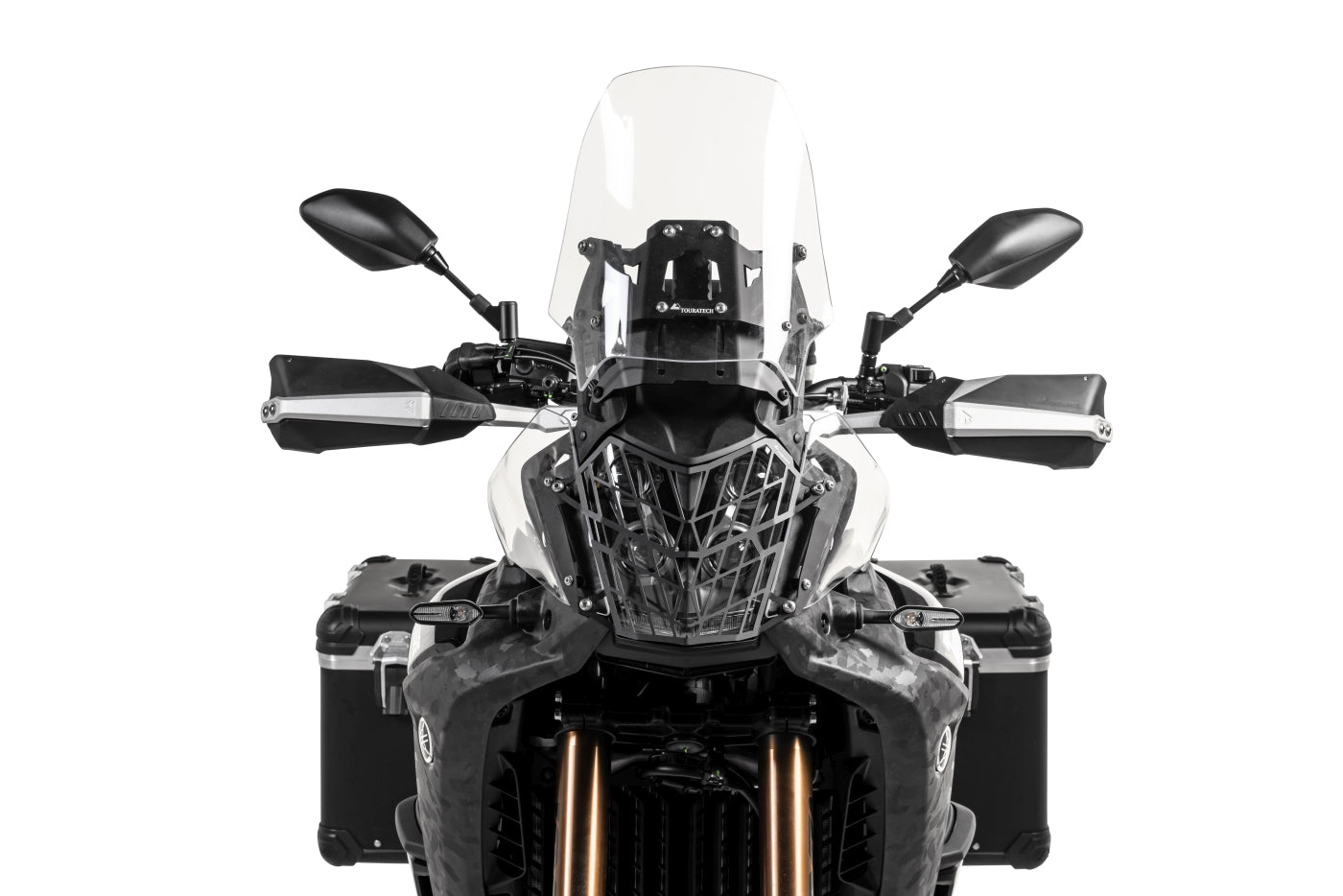 Захисна решітка для фари чорна з швидкознімним кріпленням для Yamaha Tenere 700 World Raid *ЛИШЕ ДЛЯ ПОЗАШЛЯХОВОГО ВИКОРИСТАННЯ*