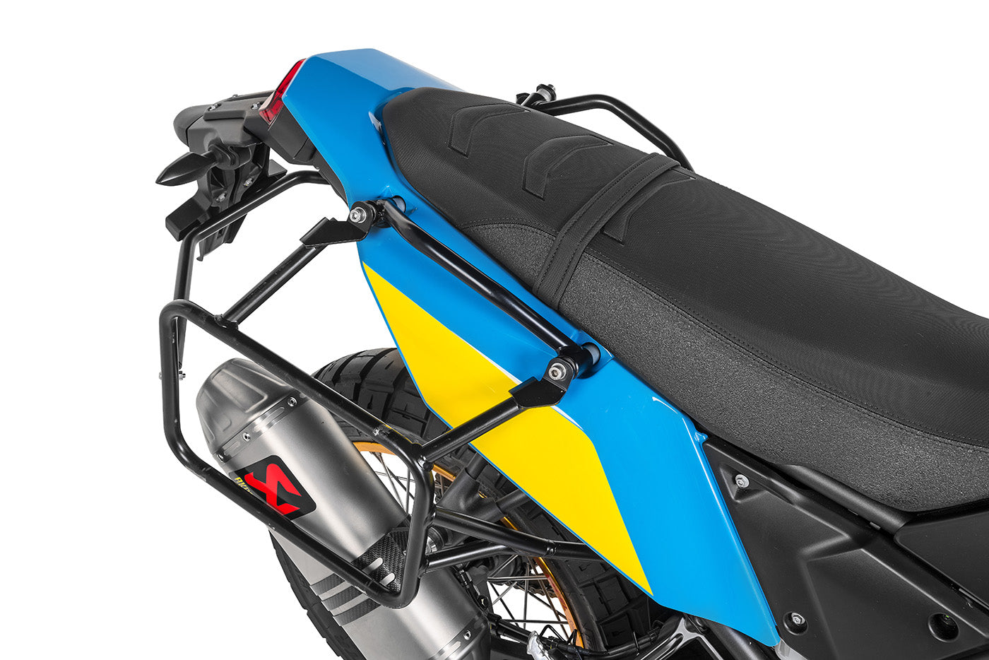 Багажник для кофрів із нержавіючої сталі, чорний, для Yamaha Tenere 700 / World Raid від Touratech.