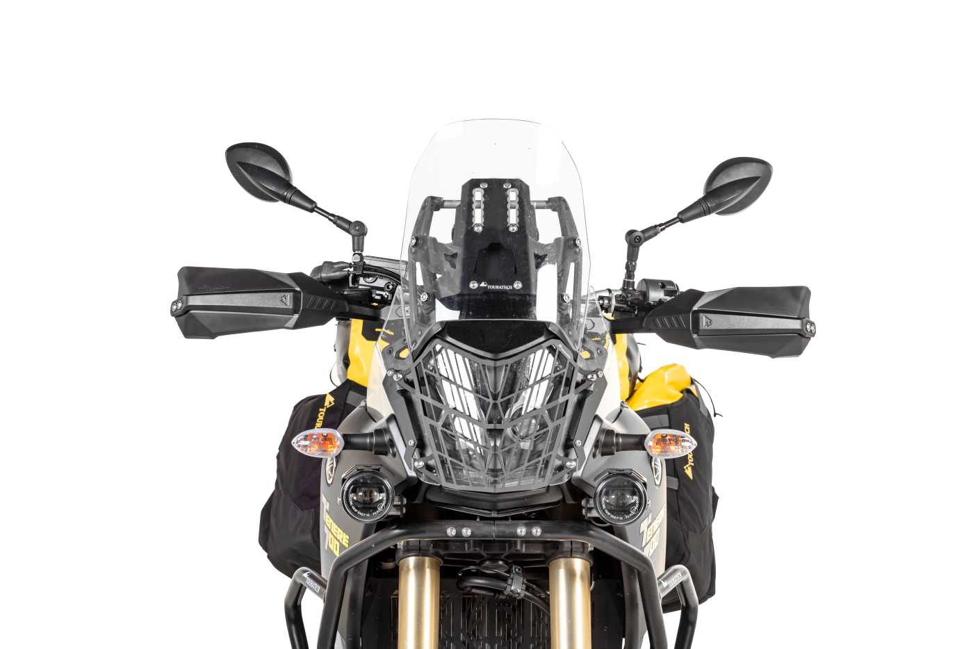 Захисні щитки DEFENSA Expedition, чорні, для Yamaha Tenere 700 / World Raid