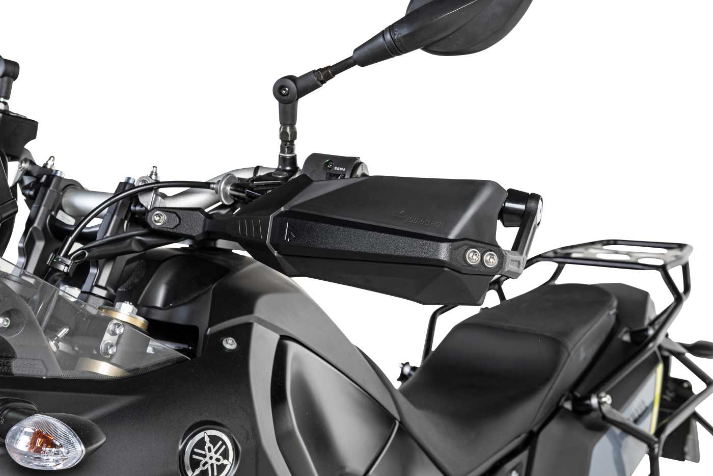 Захисні щитки DEFENSA Expedition, чорні, для Yamaha Tenere 700 / World Raid