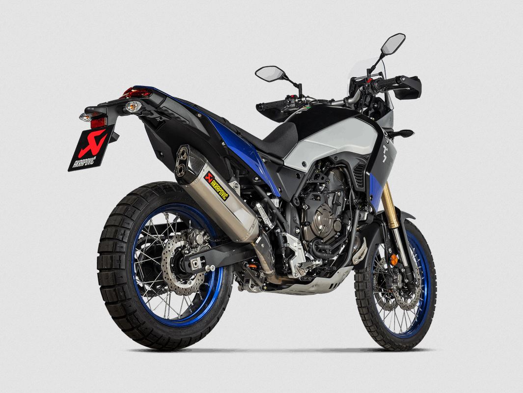 Глушник Akrapovic Slip-On, титан, чорний для Yamaha Tenere 700 / World Raid