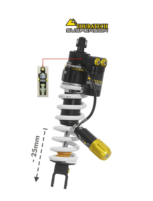 Амортизатор Touratech Suspension для зниження висоти (-25 мм) для Honda CRF1100L Africa Twin з 2020 року, тип Extreme.