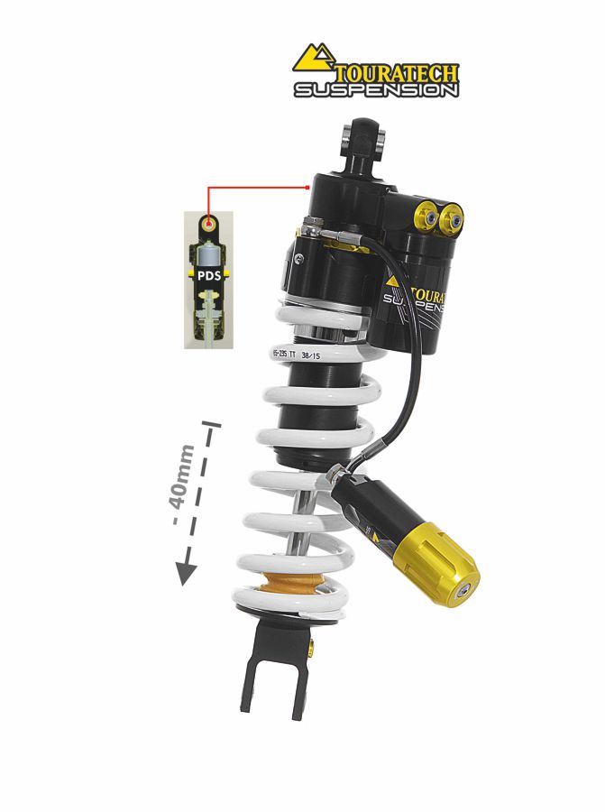 Амортизатор Touratech Suspension з пониженням (-40 мм) для Honda CRF1100L Adventure Sports (без EERA) з 2020 року, Тип Extreme.