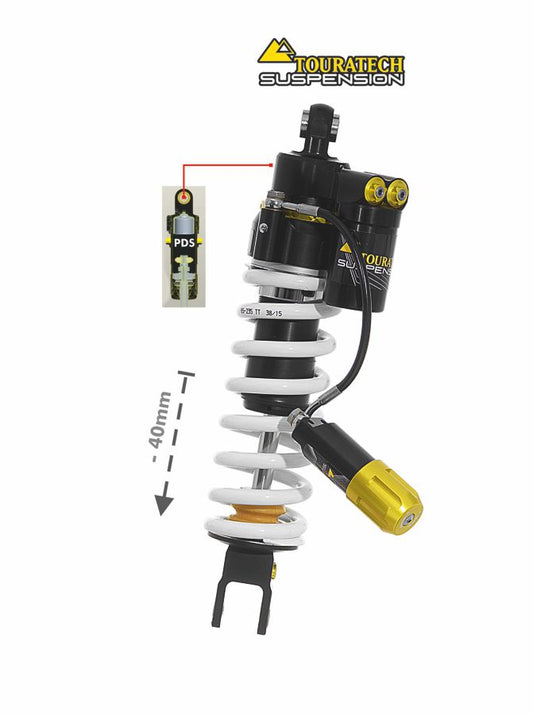 Амортизатор Touratech Suspension з пониженням (-40 мм) для Honda CRF1100L Adventure Sports (без EERA) з 2020 року, Тип Extreme.