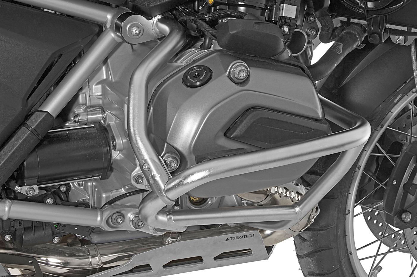 Посилена сталева розпірка для оригінальної захисної дуги двигуна BMW, BMW R1200GS (LC) 2013-2016 / R1200GS (LC) Adventure 2014-2016 від Touratech.