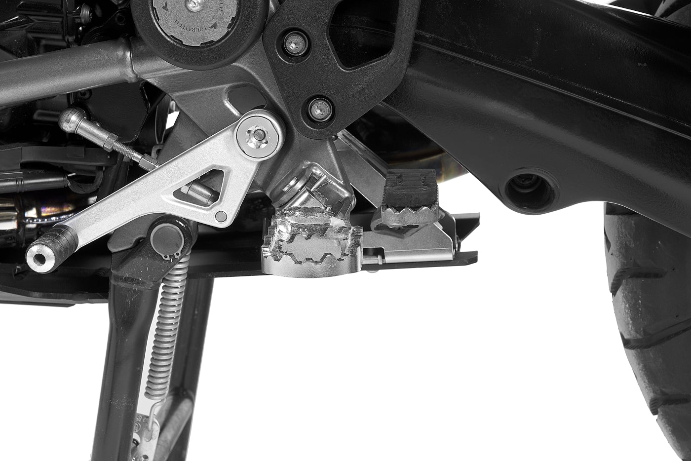 Преміальні  підніжки *Works*, занижені для BMW R1300GS/ Adventure, R1250GS/ Adventure, R1200GS (LC)/ Adventure (LC), F900GS/ Adventure, F850GS/ Adventure, F800GS (2024-), F750GS