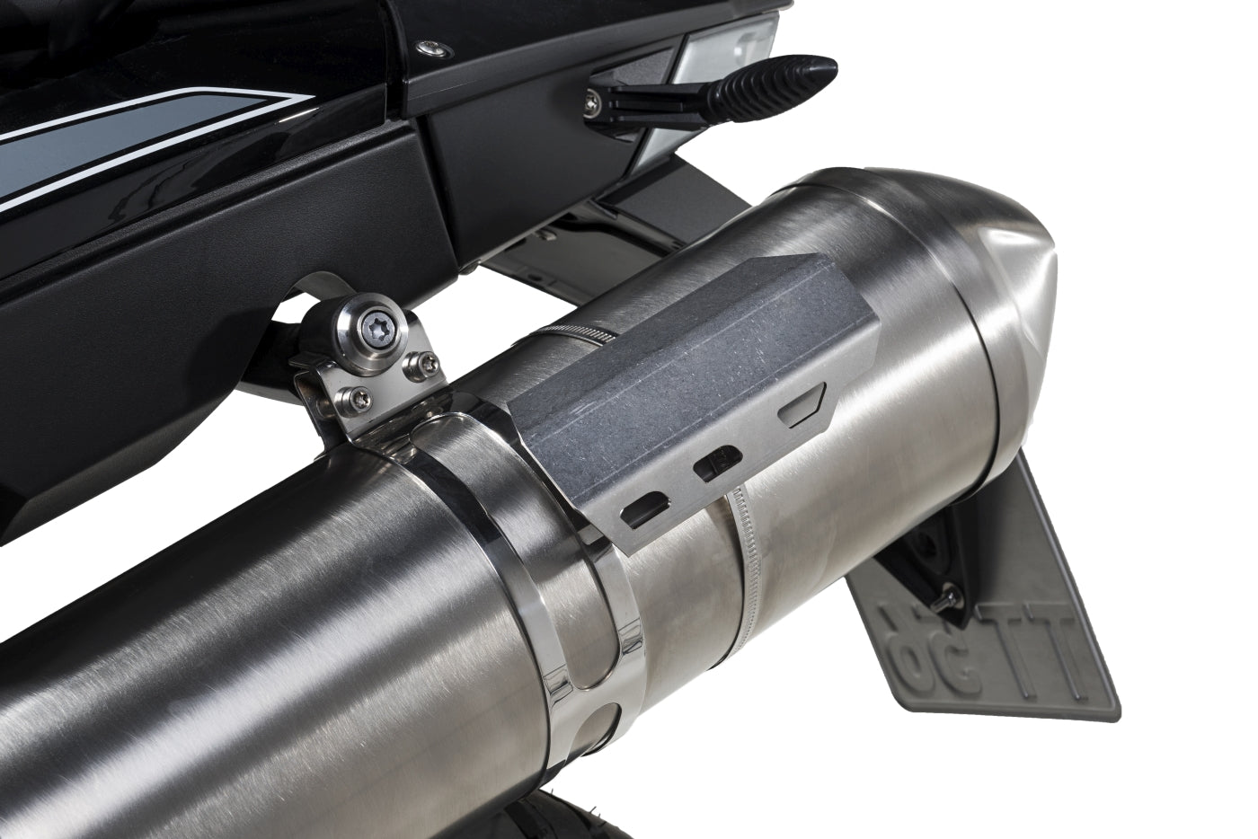 Теплозахисний екран Touratech для глушника, нержавіюча сталь.