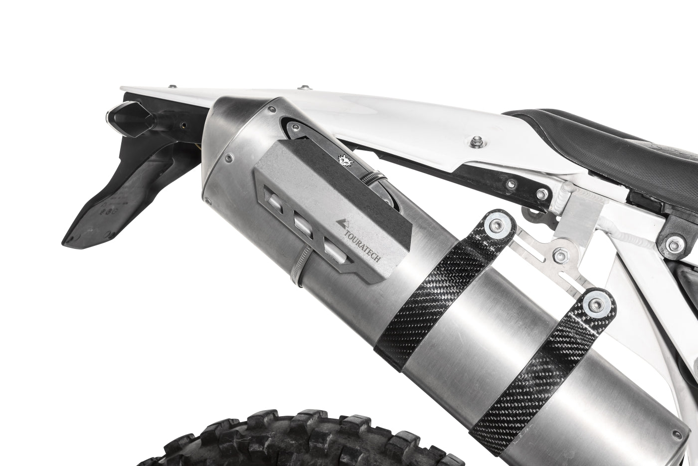 Теплозахисний екран Touratech для глушника, нержавіюча сталь.