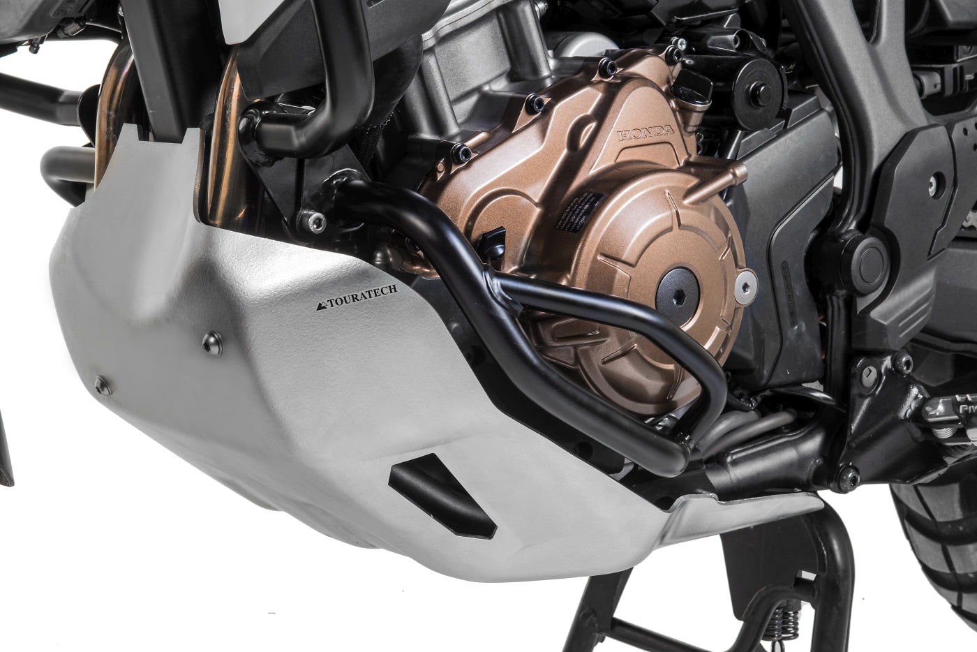 Захисні дуги для двигуна Touratech, нержавіюча сталь, чорні, для Honda CRF1000L Africa Twin з DCT.