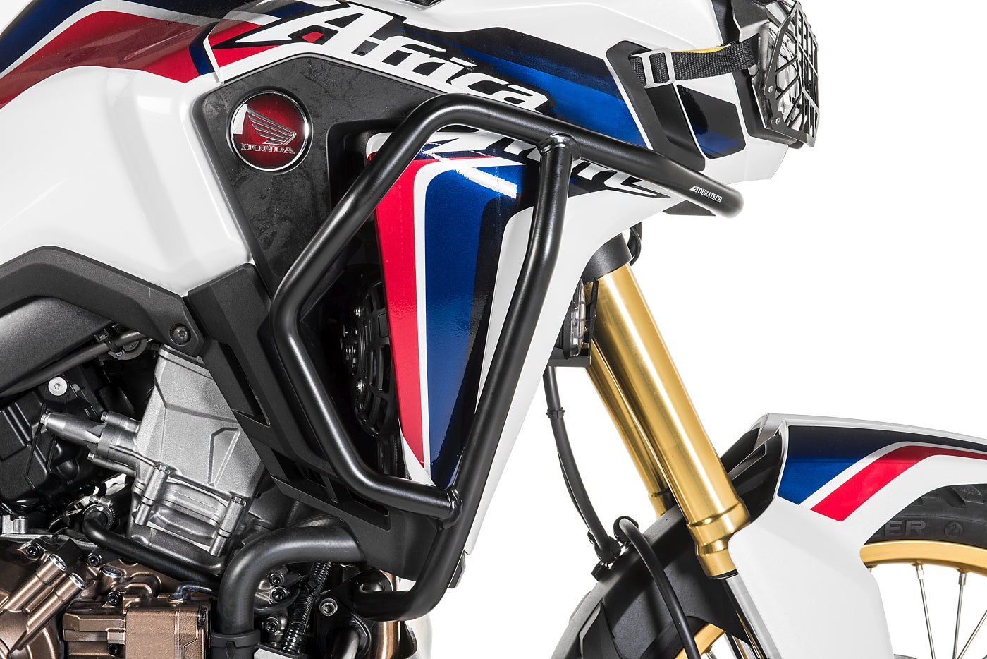 Захисні дуги з нержавіючої сталі чорного кольору для Honda CRF1000L Africa Twin від Touratech.