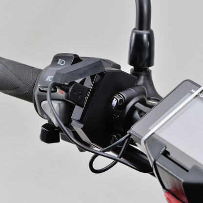 Розетка USB Daytona "Slim" одиночна, для керма діаметром 22.2 та 25.4 мм від Touratech.