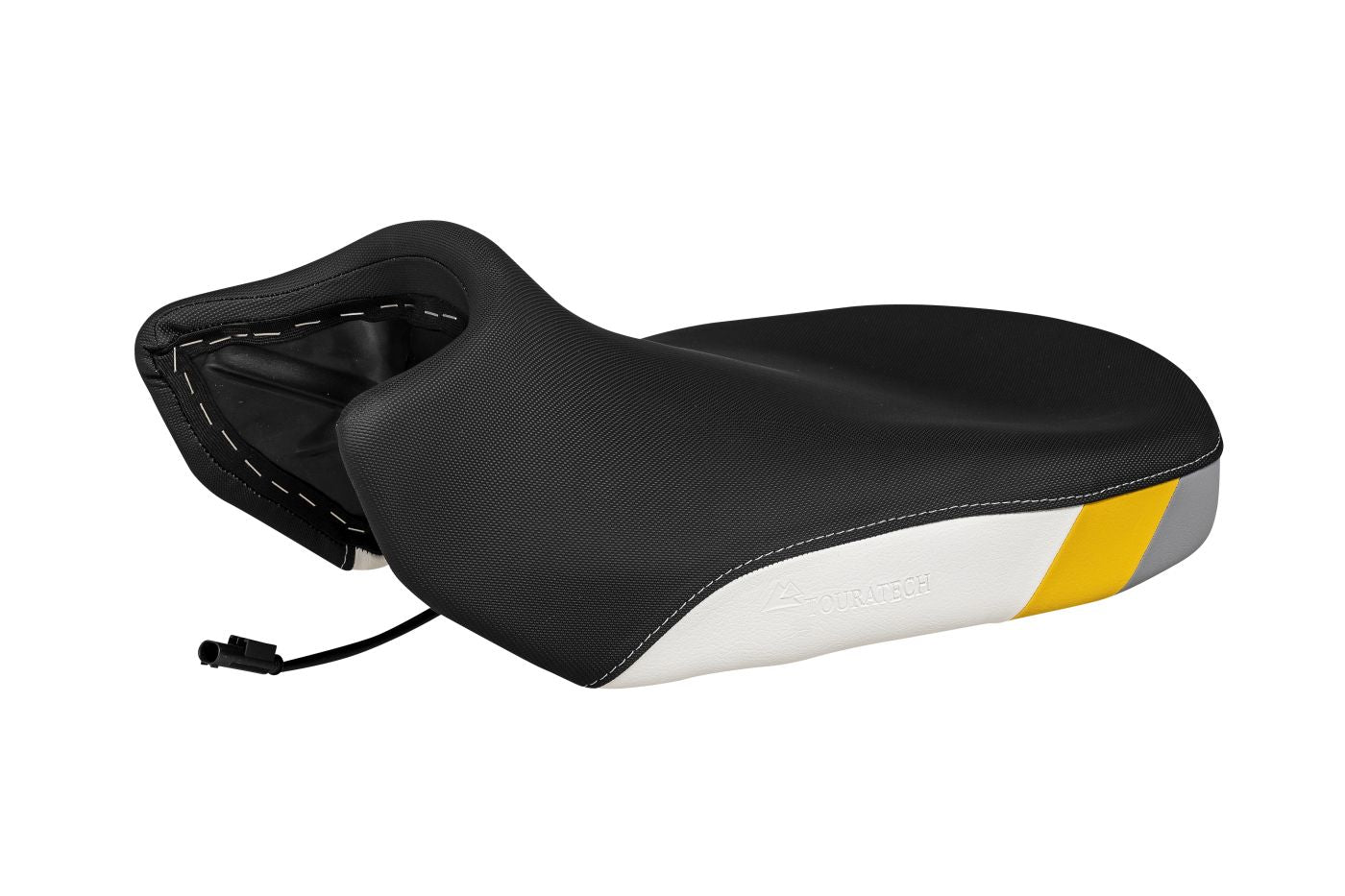 Комфортне сидіння мотоцикліста "Style yellow grey" Fresh Touch з підігрівом для BMW R1300GS