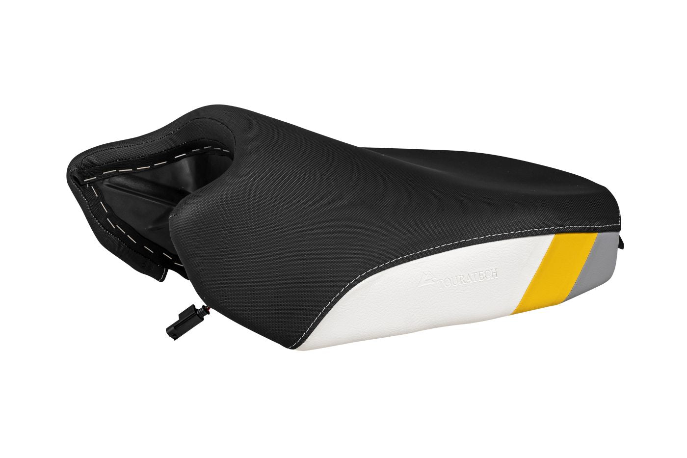 Комфортне сидіння мотоцикліста "Style yellow grey" Fresh Touch з підігрівом для BMW R1300GS
