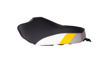 Комфортне сидіння мотоцикліста "Style yellow grey" Fresh Touch з підігрівом для BMW R1300GS