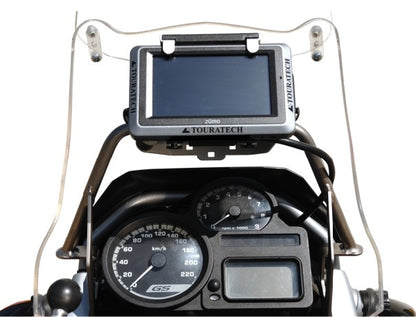 Кронштейн для GPS на кермо *tubular* BMW R 1200 GS над приладами Адаптер кронштейна GPS Кронштейн для навігаційних систем Touratech.