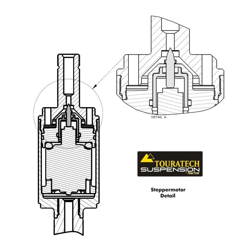 Підвіска Touratech Plug & Travel-ESA SET зі зниженням на 25 мм для BMW R1200GS Модель 2010-2012
