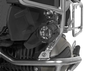 Захисна накладка на фари Touratech для оригінальних світлодіодних протитуманних фар BMW, анодований алюміній, чорний (до 2017 року) *ЛИШЕ ДЛЯ ПОЗАШЛЯХОВОГО ВИКОРИСТАННЯ*