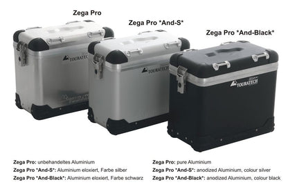 Система алюмінієвих кофрів ZEGA Pro "And-S" 38/45 л з нержавіючим каркасом для BMW R1150GS/R1150GS Adventure/R1100GS/R850GS від преміального бренду мотокомплектуючих Touratech.
