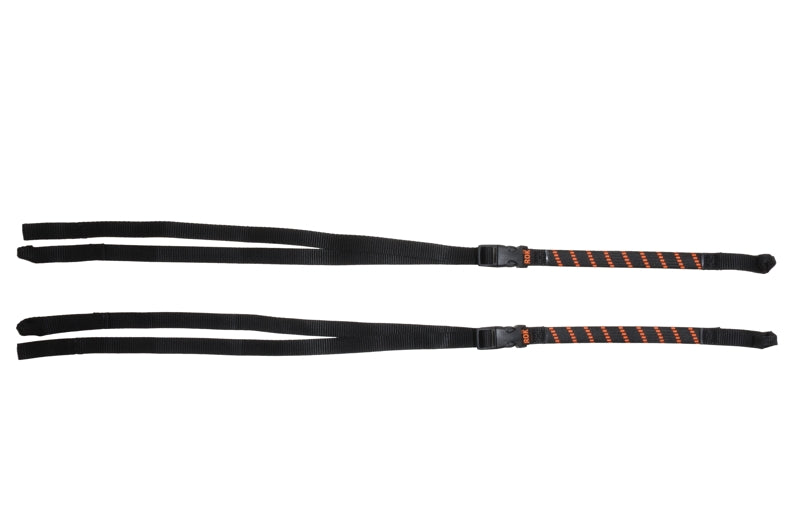 Стяжка Touratech Rokstraps Strap It™ Pack Adjustable *чорно-оранжева* 30-106 см з петлями.