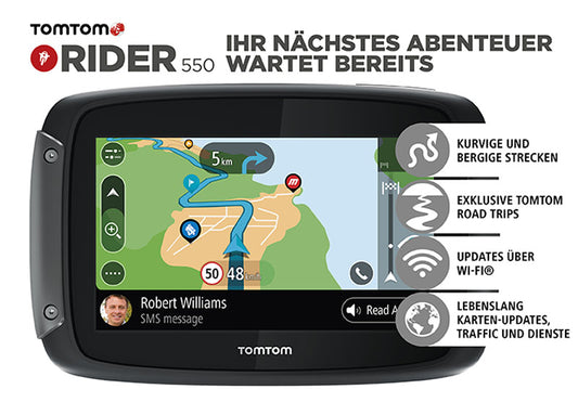 TomTom Rider 550 World, довічні глобальні карти