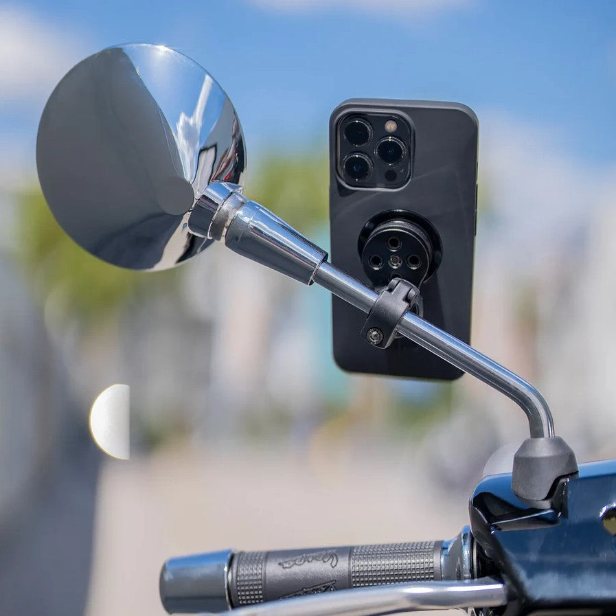 Кріплення для дзеркала Touratech Mirror Mount Pro з адаптером SPC+ для GPS-держателя на кермо або дзеркало.