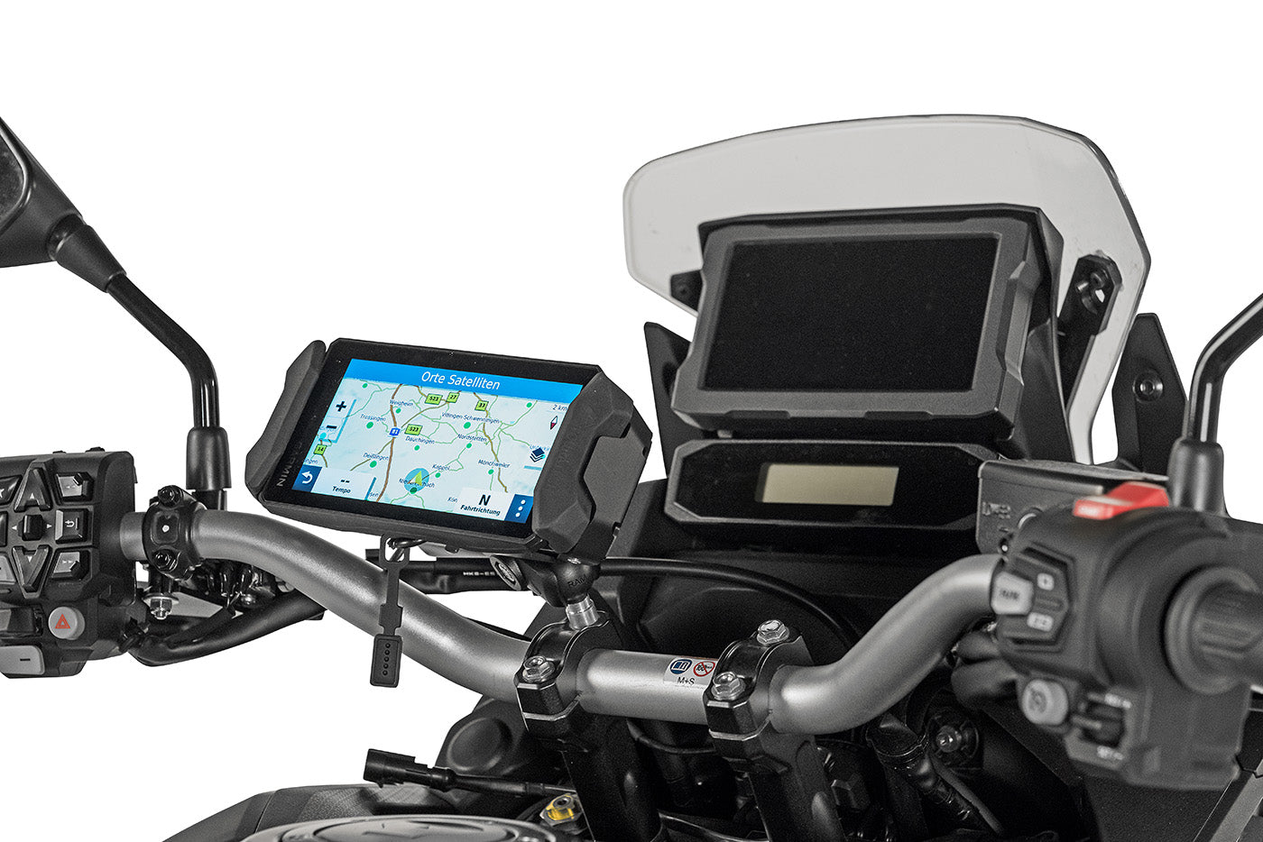 Кріплення на кермо для Garmin Zumo XT *з можливістю блокування*, чорне (преміум-бренд Touratech).