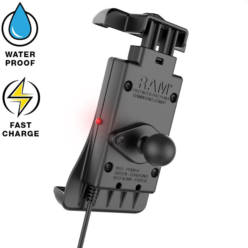 Тримач для смартфона RAM Mount Quick-Grip з індуктивною зарядкою від Touratech.