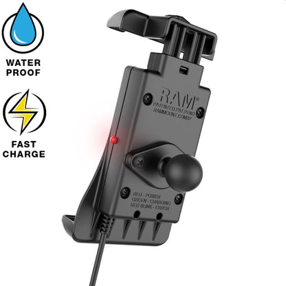 Тримач для смартфона RAM Mount Quick-Grip з індуктивною зарядкою від Touratech.