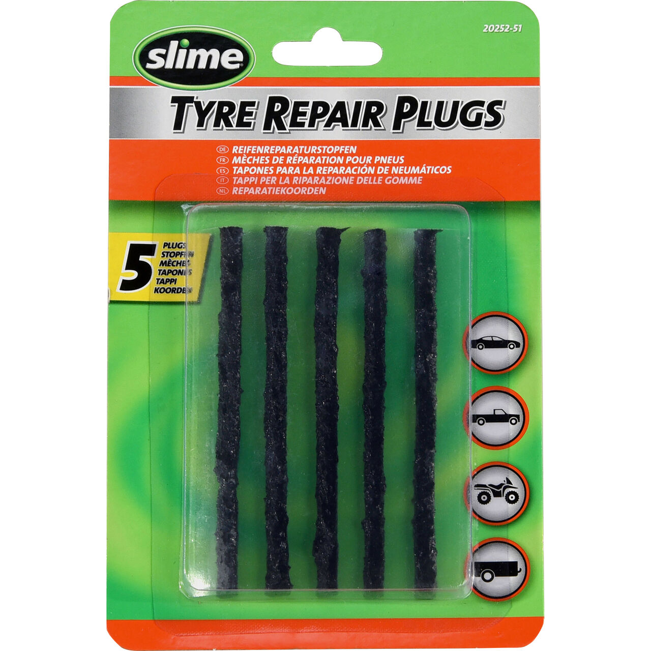 Ремонтні Штекери для Шин "Slime - Tire Plugger Kit"