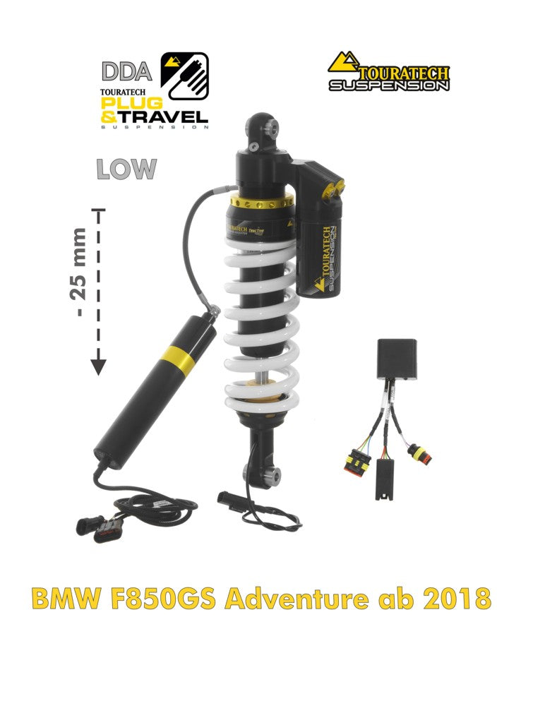 Зниження підвіски Touratech -25 мм амортизатор для BMW F850GS Adventure з 2018 року DDA / Plug & Travel