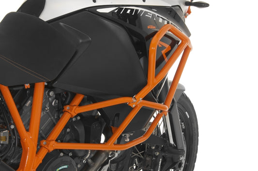 Розширення захисних дуг Touratech для KTM 1050 Adventure/ 1090 Adventure/ 1190 Adventure/ 1190 Adventure R для оригінальних захисних дуг KTM, помаранчеве.
