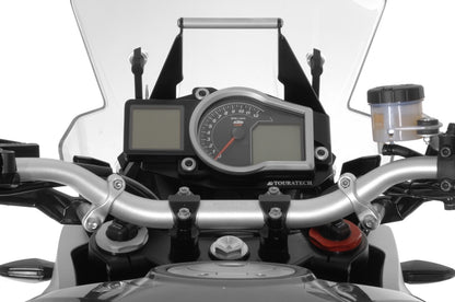 Адаптер для кріплення GPS над приладами, чорний, для KTM 1050 Adventure/ 1090 Adventure/ 1190 Adventure/ 1190 Adventure R від Touratech.