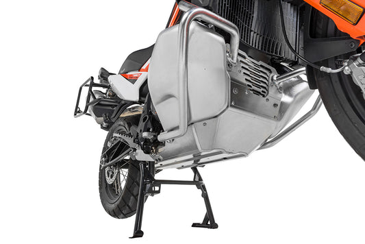 Захист двигуна RALLYE Evo, алюмінієвий для KTM 790 Adventure/790 Adventure R - центральна підставка KTM.