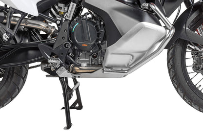 Захист двигуна RALLYE Evo, алюмінієвий для KTM 790 Adventure/790 Adventure R - центральна підставка KTM.