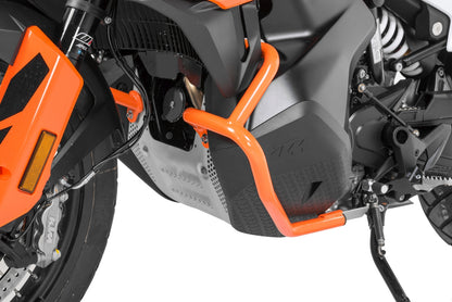 Захисні дуги для бака з нержавіючої сталі, помаранчеві для KTM 890 Adventure/ 890 Adventure R/ 790 Adventure/ 790 Adventure R (-2022) від Touratech.