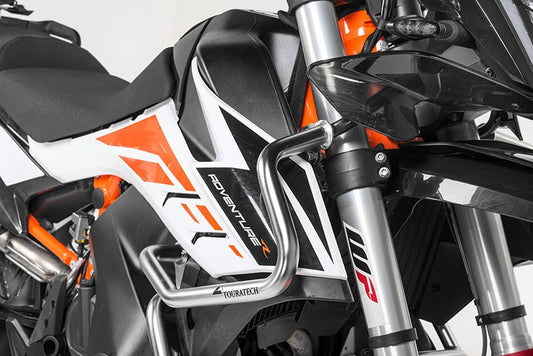Захисні дуги з нержавіючої сталі для KTM 890 Adventure (-2022)/ 890 Adventure R (-2022)/ 790 Adventure/790 Adventure R (-2022) від Touratech.