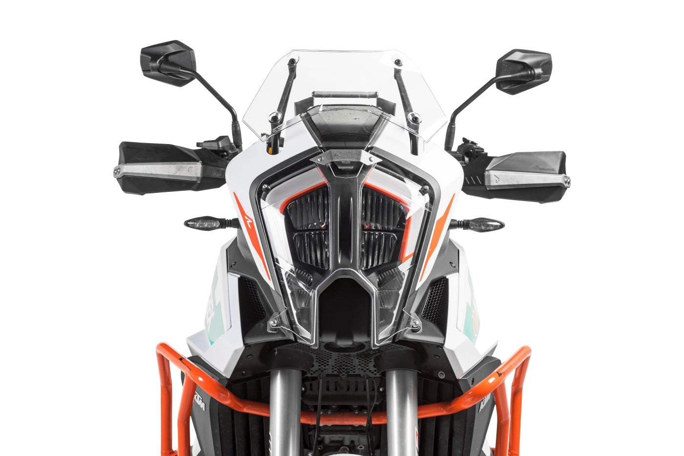 Захисний екран для фари Makrolon з швидкознімними кріпленнями для KTM 1290 Super Adventure S/R (2021-) *ЛИШЕ ДЛЯ ПОЗАШЛЯХОВОГО ВИКОРИСТАННЯ*