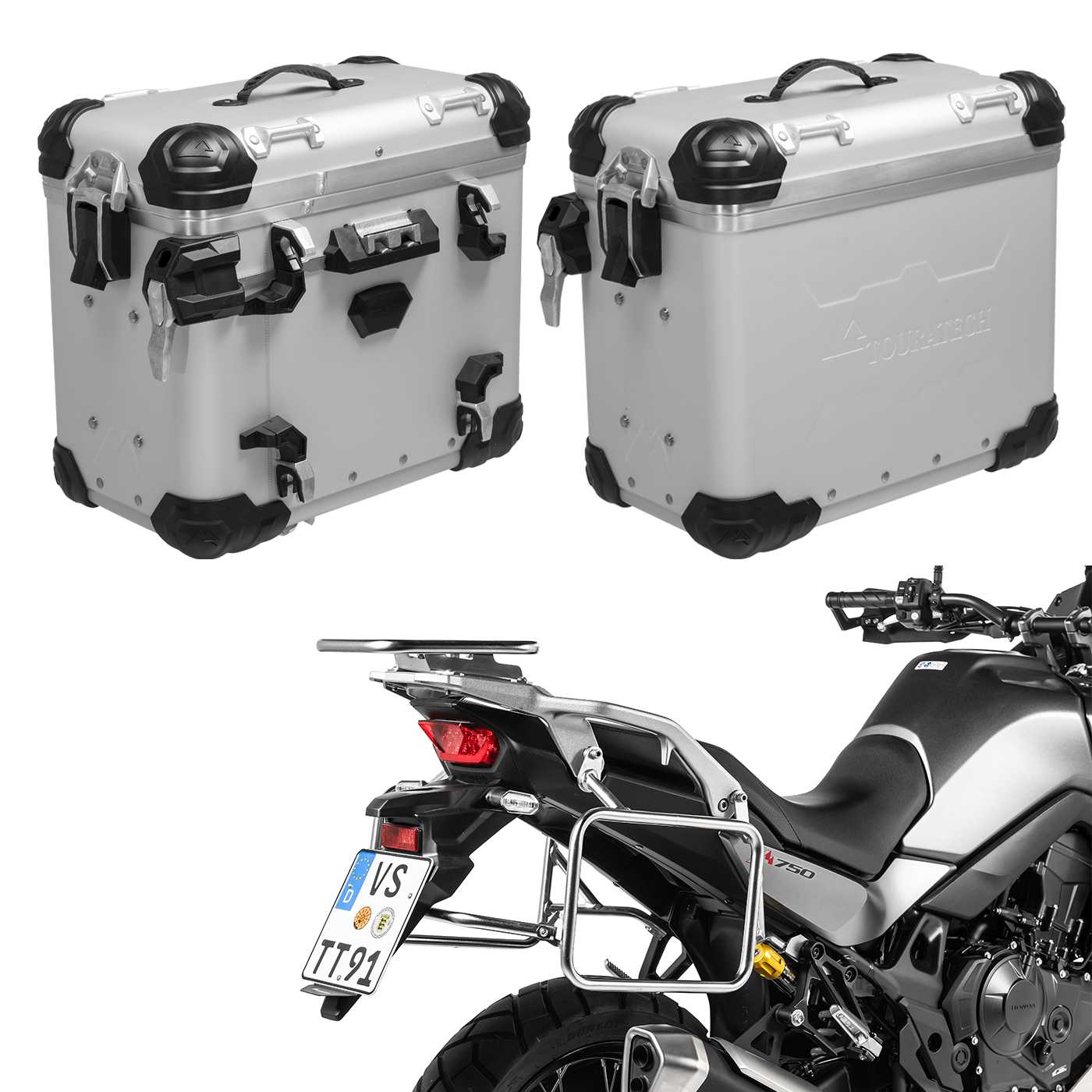 Алюмінієва багажна система ZEGA Evo для Honda XL750 Transalp