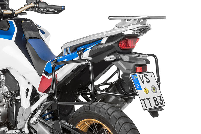 Тримач для багажних кофрів з нержавіючої сталі, чорний, для Honda CRF 1100 L Africa Twin (2022-) та CRF1100L Adventure Sports від Touratech.