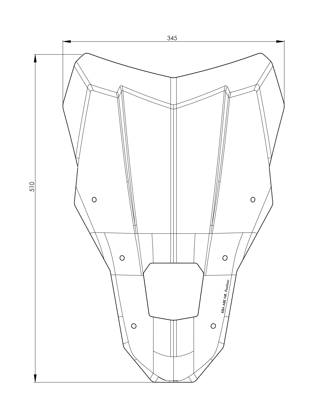 Вітрове скло L затемнене для Honda CRF1100L Africa Twin (2024-), Adventure Sports