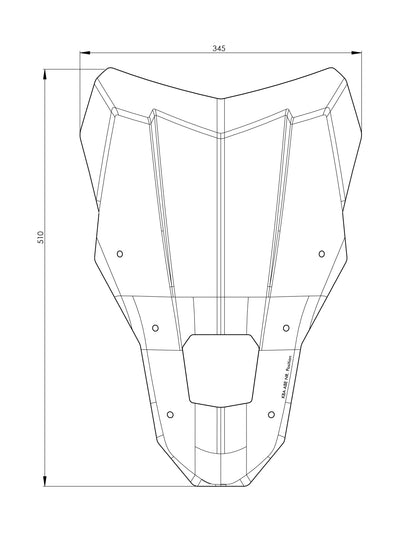 Вітрове скло L затемнене для Honda CRF1100L Africa Twin (2024-), Adventure Sports