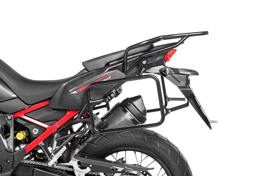 Чорний багажник з нержавіючої сталі для Honda CRF1100L Africa Twin -2021 від Touratech.